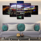 NFL Football Team Denver Broncos Arena Stadium 5 Piece Canvas Wall Art Painting Wallpaper Poster Picture Print Photo Decor