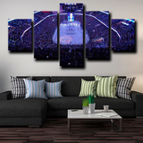 Tampa Bay Lightning Amalie Arena Stadium 5 Piece Canvas Wall Art Painting Wallpaper Poster Picture Print Photo Decor