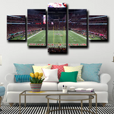Atlanta Falcons NFL Football Stadium Field Green 5 Piece Canvas Wall Art Painting Wallpaper Poster Picture Print Photo Decor