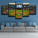 Milwaukee Brewers MLB Baseball Miller Park 5 Piece Canvas Wall Art Painting Wallpaper Poster Picture Print Photo Decor
