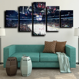 Carolina Hurricanes NHL Hockey Sports PNC Arena 5 Piece Canvas Wall Art Painting Wallpaper Poster Picture Print Photo Decor