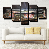 Emirates Stadium Arsenal FC Football Black Light 5 Piece Canvas Wall Art Painting Wallpaper Poster Picture Print Photo Decor