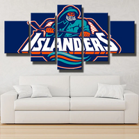 New York Islanders NHL Hockey Team Logo Fisherman 5 Piece Canvas Wall Art Painting Wallpaper Poster Picture Print Photo Decor