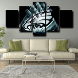 NFL Football Team Philadelphia Eagles Logo Gloves 5 Piece Canvas Wall Art Painting Wallpaper Poster Picture Print Photo Decor