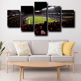 Chicago Bears Football Stadium Field Green 5 Piece Canvas Wall Art Painting Wallpaper Poster Picture Print Photo Decor