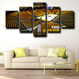 Golden State Warriors Oracle Arena NBA Stadium 5 Piece Canvas Wall Art Painting Wallpaper Poster Picture Print Photo Decor