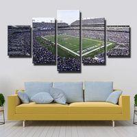 Baltimore Ravens NFL Football M&T Bank Stadium 5 Piece Canvas Wall Art Painting Wallpaper Poster Picture Print Photo Decor