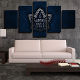 Toronto Maple Leafs NHL Hockey Sports Iron Logo 5 Piece Canvas Wall Art Painting Wallpaper Poster Picture Print Photo Decor