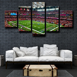 Atlanta Falcons Football Stadium Field 5 Piece Canvas Wall Art Painting Wallpaper Poster Picture Print Photo Decor