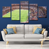 Camp Nou Stadium FC Barcelona Football Field 5 Piece Canvas Wall Art Painting Wallpaper Poster Picture Print Photo Decor