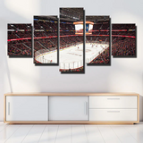 NHL Hockey Sports Team Ottawa Senators Stadium 5 Piece Canvas Wall Art Painting Wallpaper Poster Picture Print Photo Decor