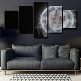 Winnipeg Jets NHL Hockey Sports Team Ice Logo 5 Piece Canvas Wall Art Painting Wallpaper Poster Picture Print Photo Decor