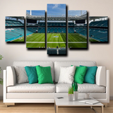 Miami Dolphins Field Hard Rock Football Stadium 5 Piece Canvas Wall Art Painting Wallpaper Poster Picture Print Photo Decor