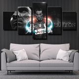 Gianluigi Buffon Juventus FC Soccer Goalkeeper 5 Piece Canvas Wall Art Painting Wallpaper Poster Picture Print Photo Decor