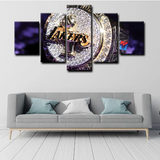 Los Angeles Lakers Championship Ring A Symbol of Victory and Legacy 5 Piece Canvas Wall Art Painting Wallpaper Poster Picture Print Photo Decor
