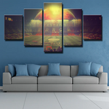 Camp Nou Stadium FC Barcelona La Liga Football 5 Piece Canvas Wall Art Painting Wallpaper Poster Picture Print Photo Decor