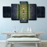 Philadelphia Eagles Lincoln Financial Field Stadium 5 Piece Canvas Wall Art Painting Wallpaper Poster Picture Print Photo Decor