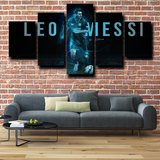 LM10 Lionel Messi FC Barcelona Forward Football Legend 5 Piece Canvas Wall Art Painting Wallpaper Poster Picture Print Photo Decor