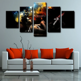 Los Angeles Lakers Legend Kobe Bryant NBA Basketball 5 Piece Canvas Wall Art Painting Wallpaper Poster Picture Print Photo Decor