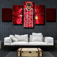 Thomas Muller Bayern Munich Forward Football Legend 5 Piece Canvas Wall Art Painting Wallpaper Poster Picture Print Photo Decor
