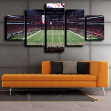 Atlanta Falcons NFL Football Stadium Field Green 5 Piece Canvas Wall Art Painting Wallpaper Poster Picture Print Photo Decor