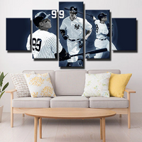 Aaron Judge Legend New York Yankees Slugger #99 5 Piece Canvas Wall Art Painting Wallpaper Poster Picture Print Photo Decor