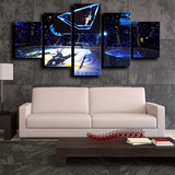 Amalie Arena Stadium Tampa Bay Lightning 5 Piece Canvas Wall Art Painting Wallpaper Poster Picture Print Photo Decor
