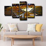 Golden State Warriors Oracle Arena NBA Stadium 5 Piece Canvas Wall Art Painting Wallpaper Poster Picture Print Photo Decor