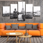 Paris Saint-Germain PSG Football Club Eiffel Tower 5 Piece Canvas Wall Art Painting Wallpaper Poster Picture Print Photo Decor