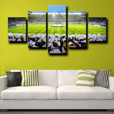 Tottenham Hotspur FC Team Stadium Field Green 5 Piece Canvas Wall Art Painting Wallpaper Poster Picture Print Photo Decor