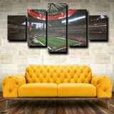 Football Stadium Atlanta Falcons Green Field 5 Piece Canvas Wall Art Painting Wallpaper Poster Picture Print Photo Decor