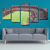 Camp Nou Stadium FC Barcelona Football Field 5 Piece Canvas Wall Art Painting Wallpaper Poster Picture Print Photo Decor