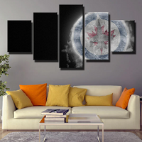 Winnipeg Jets NHL Hockey Sports Team Ice Logo 5 Piece Canvas Wall Art Painting Wallpaper Poster Picture Print Photo Decor