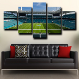 Miami Dolphins Field Hard Rock Football Stadium 5 Piece Canvas Wall Art Painting Wallpaper Poster Picture Print Photo Decor