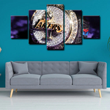 Los Angeles Lakers Championship Ring A Symbol of Victory and Legacy 5 Piece Canvas Wall Art Painting Wallpaper Poster Picture Print Photo Decor