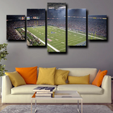 Los Angeles Rams Sports Stadium Green Field 5 Piece Canvas Wall Art Painting Wallpaper Poster Picture Print Photo Decor