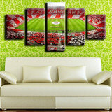FC Bayern Munich Football Team Arena Stadium 5 Piece Canvas Wall Art Painting Wallpaper Poster Picture Print Photo Decor