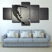 Football Dream Soccer Inspiration for Kid 5 Piece Canvas Wall Art Painting Wallpaper Poster Picture Print Photo Decor