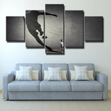 Football Dream Soccer Inspiration for Kid 5 Piece Canvas Wall Art Painting Wallpaper Poster Picture Print Photo Decor