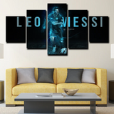 LM10 Lionel Messi FC Barcelona Forward Football Legend 5 Piece Canvas Wall Art Painting Wallpaper Poster Picture Print Photo Decor