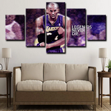 Legend Kobe Bryant Los Angeles Lakers NBA Basketball 5 Piece Canvas Wall Art Painting Wallpaper Poster Picture Print Photo Decor