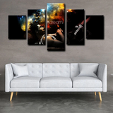 Los Angeles Lakers Legend Kobe Bryant NBA Basketball 5 Piece Canvas Wall Art Painting Wallpaper Poster Picture Print Photo Decor