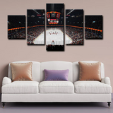 Calgary Flames Stadium NHL Hockey Sports Court 5 Piece Canvas Wall Art Painting Wallpaper Poster Picture Print Photo Decor