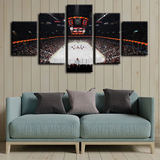 Calgary Flames Stadium NHL Hockey Sports Court 5 Piece Canvas Wall Art Painting Wallpaper Poster Picture Print Photo Decor