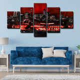 Calgary Flames Stadium NHL Hockey Sports Team 5 Piece Canvas Wall Art Painting Wallpaper Poster Picture Print Photo Decor