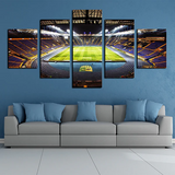 FC Barcelona Home Stadium Football Sports Team 5 Piece Canvas Wall Art Painting Wallpaper Poster Picture Print Photo Decor