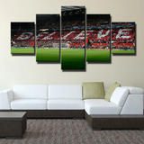 Manchester United Believe Old Trafford Football Stadium 5 Piece Canvas Wall Art Painting Wallpaper Poster Picture Print Photo Decor