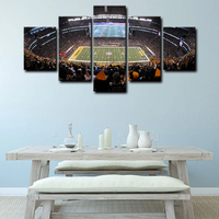 Pittsburgh Steelers NFL Football Heinz Field Stadium 5 Piece Canvas Wall Art Painting Wallpaper Poster Picture Print Photo Decor