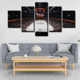Calgary Flames Stadium NHL Hockey Sports Court 5 Piece Canvas Wall Art Painting Wallpaper Poster Picture Print Photo Decor