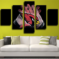Arizona Cardinals NFL Football Sports Team Logo Gloves 5 Piece Canvas Wall Art Painting Wallpaper Poster Picture Print Photo Decor